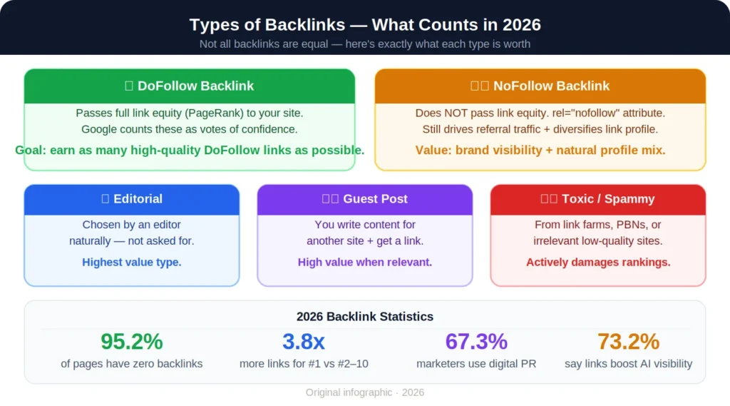 Types of Backlinks — What Counts and What Doesn't